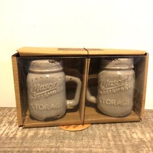 Mason jar salt and pepper shakers